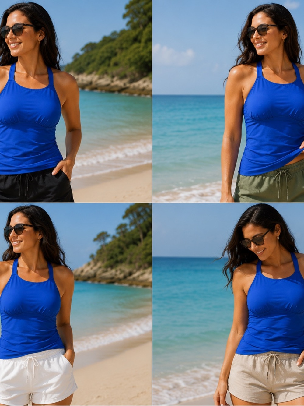 Athleta Royal Blue Racerback Swim Tank